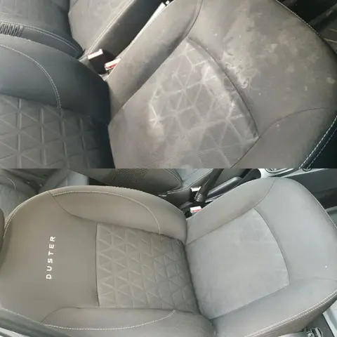 Scaune textile înainte și după detailing interior – VDXVISION Sibiu